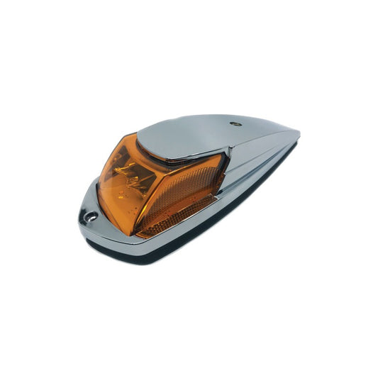 Amber LED roof marker lamp by RTE Custom Trucks, model Lucidity 22416, mounted on vehicle roof for visibility and safety.