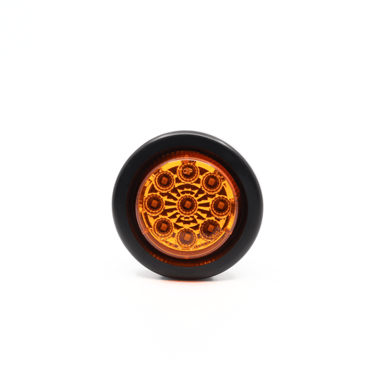 RTE Custom Trucks Lucidity 22519 LED Marker Lamp with clear lens and durable black housing for vehicle lighting.