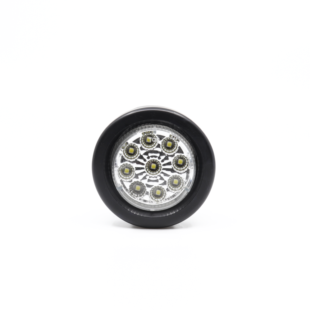 RTE Custom Trucks Lucidity 22519 LED Marker Lamp with clear lens and durable housing, designed for truck lighting applications.