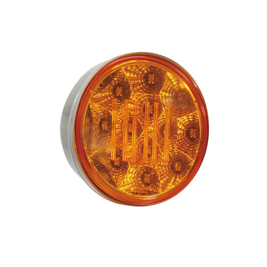RTE Custom Trucks Lucidity 22551 LED rear lamp showing bright red LED lights and black mounting frame.