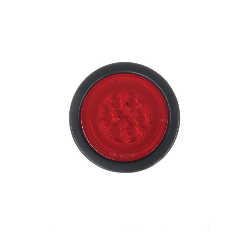 RTE Custom Trucks Lucidity 22558 Glo Trac LED rear lamp with red lens and mounting bracket for truck safety and visibility