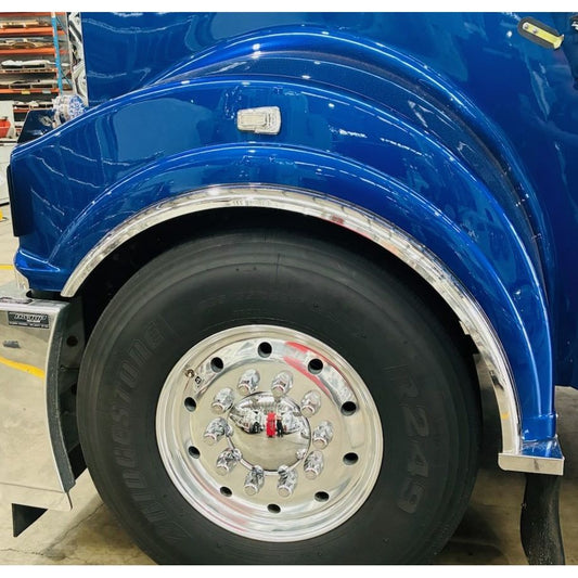 RTE Custom Trucks T909 Steer Flare Side Mount 25" displayed on a truck, showcasing its sleek design and sturdy build.