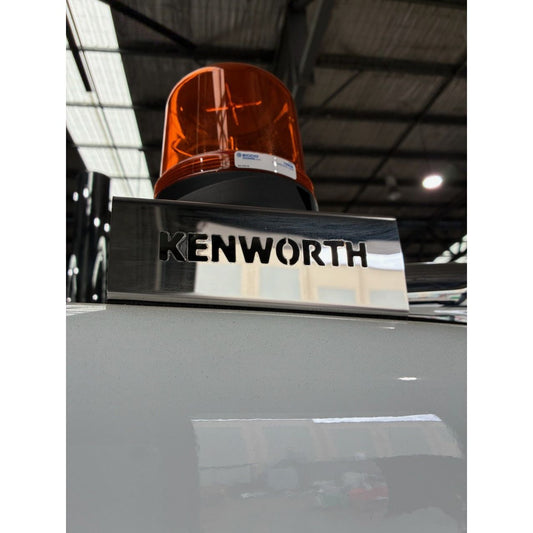 Stainless beacon brackets T909, T659, C509 by RTE Custom Trucks mounted on a truck, showcasing sturdy design and construction.