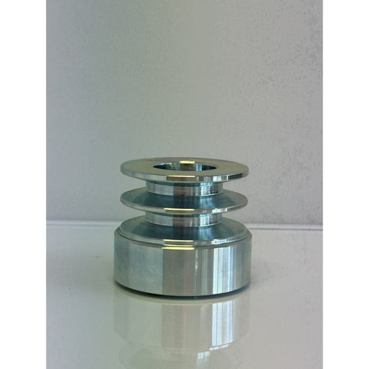 Kohler engine pulley by RTE Custom Trucks, showcasing a durable design with grooves and mounting holes for easy installation.