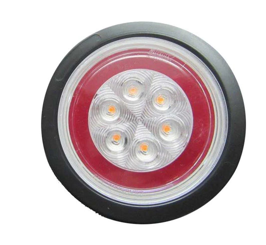 RTE Custom Trucks Lucidity 22713 LED Reverse Lamp installed on vehicle, showcasing bright white LED reverse lighting