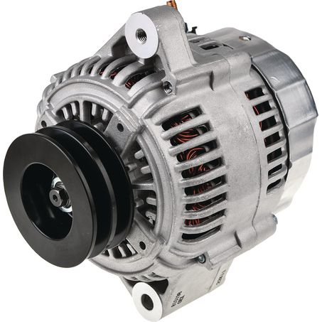 RTE Custom Trucks Sleeper Air 24V Alternator with a sleek design and compact size for efficient power generation.