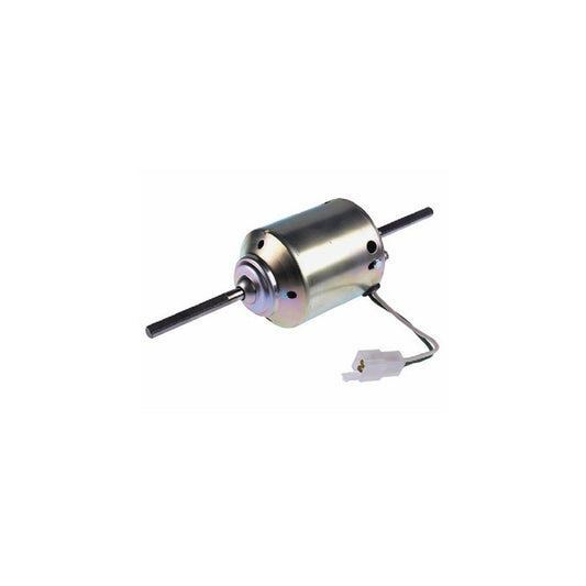RTE Custom Trucks 24V evaporator fan motor with dual shafts, designed for efficient airflow in vehicles.