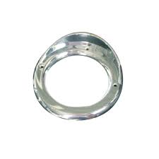 4" Chrome Plastic Light Bezel with Visor